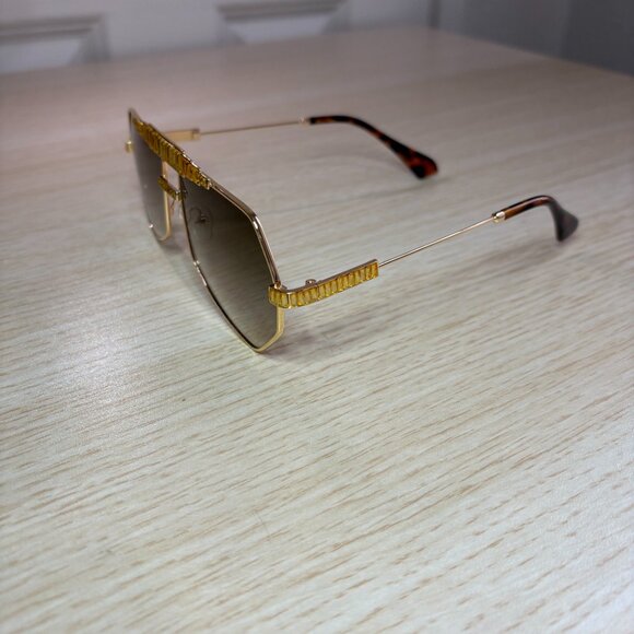 Black Lens Aviator Sunglasses